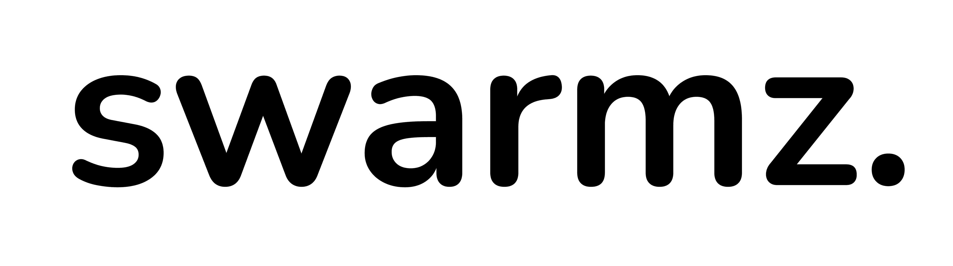 Swarmz black text · black dot