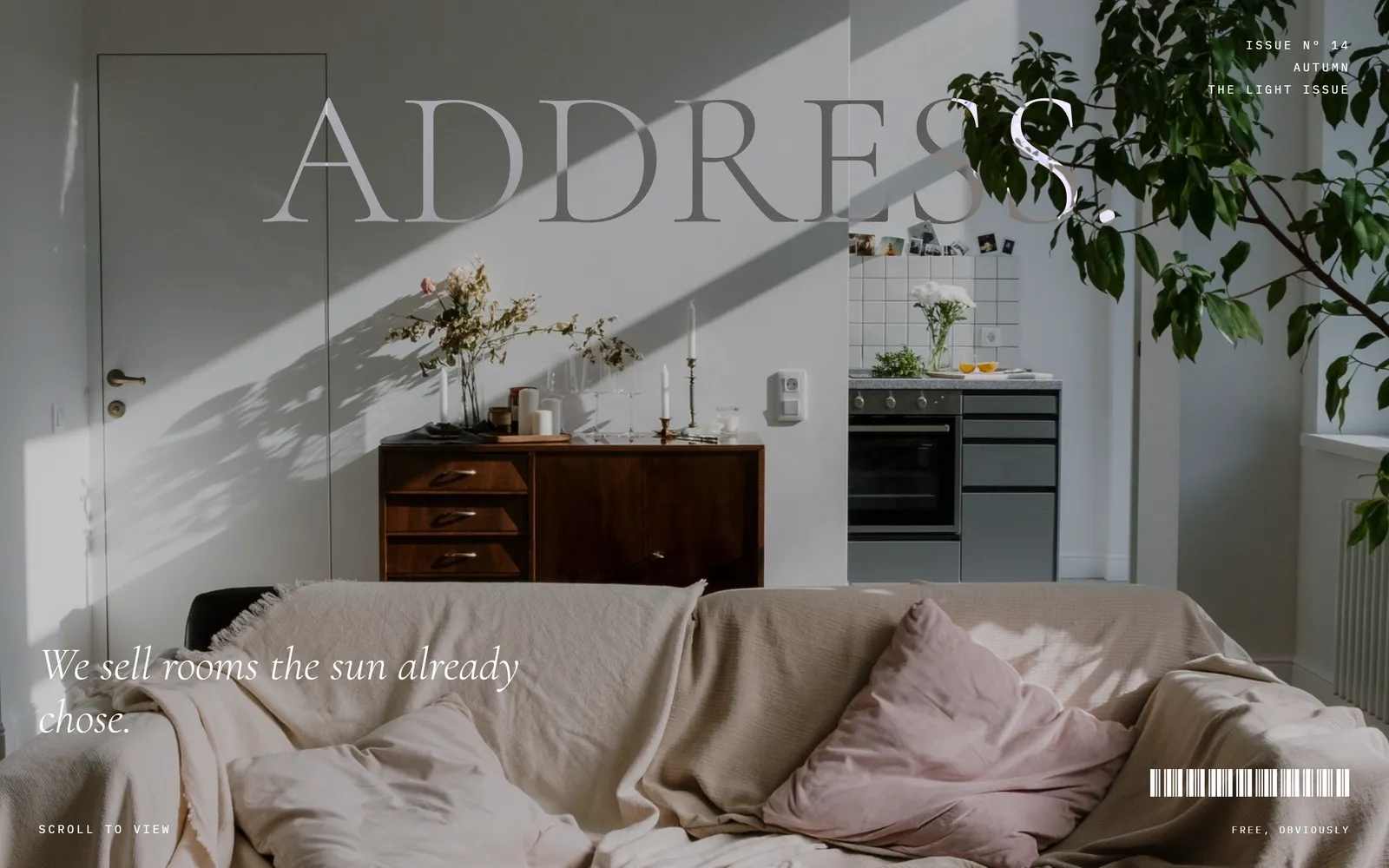 Address, a estate agency template built with Swarmz