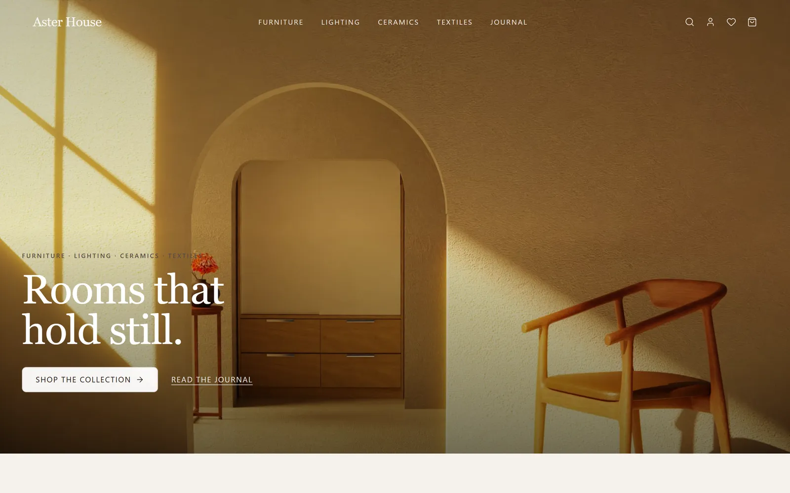 Aster House — Home goods store, built with Swarmz