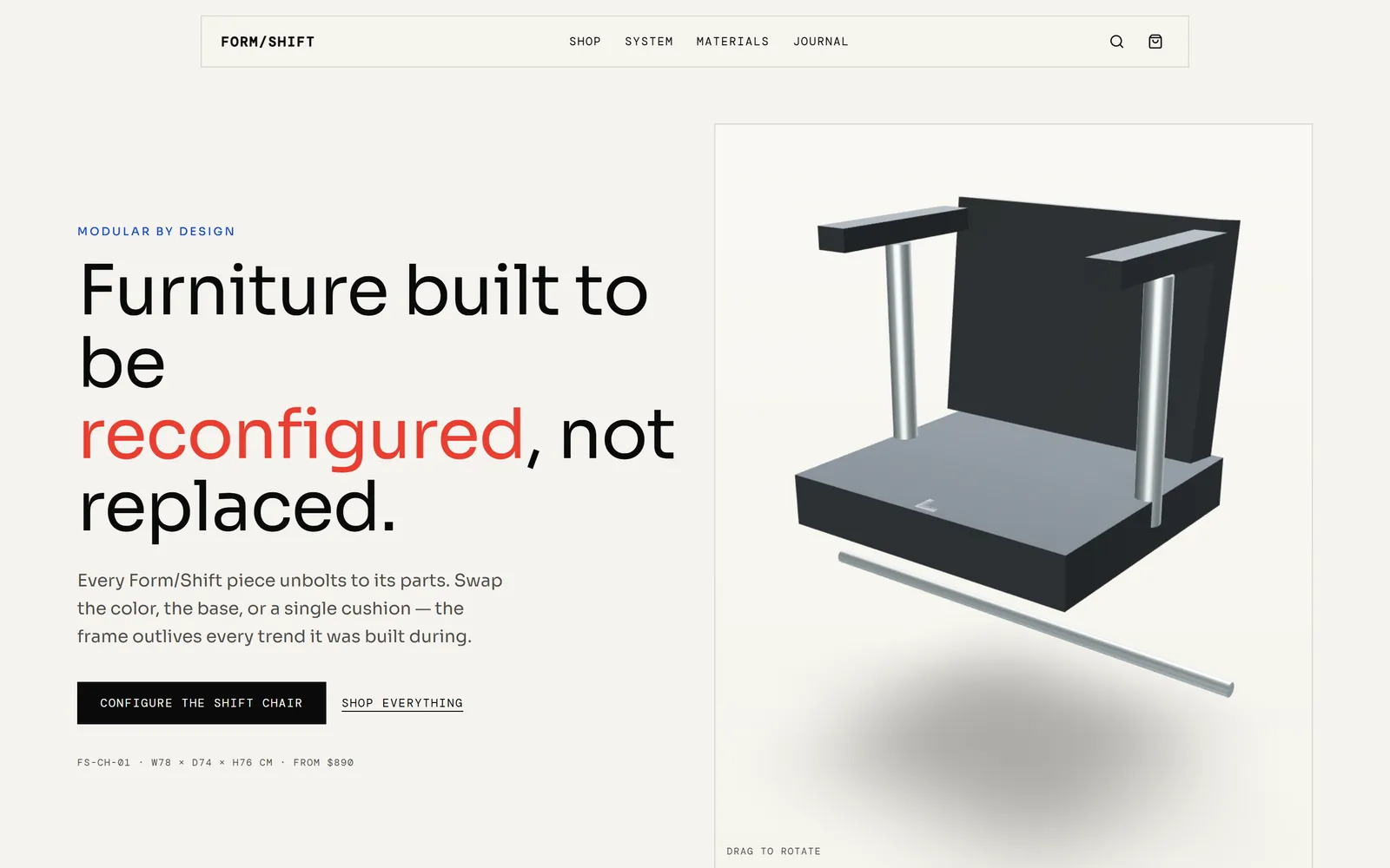 Form/Shift — Modular furniture store