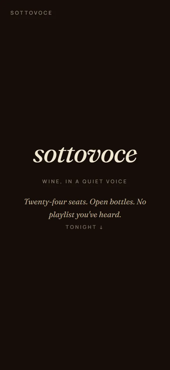 Sottovoce on a phone
