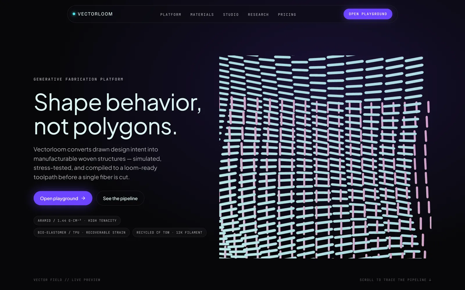 Vectorloom — Generative design platform